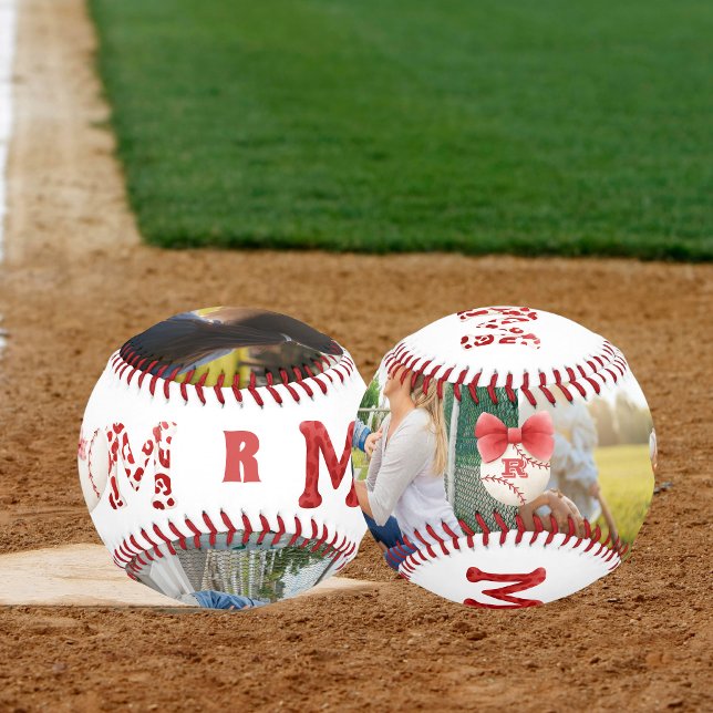 Foto Custom Monogram Baseball-Mama Baseball (Von Creator hochgeladen)