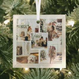 Foto Custom Personalisiert Weihnachten Ornament Aus Glas