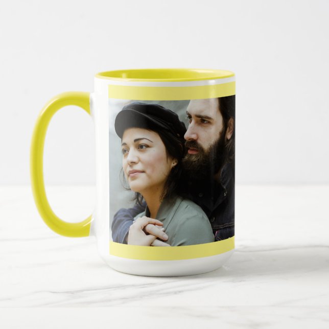 FOTO CUSTOM WEDING JAHRESGIFT KAFFEE TASSE (Links)
