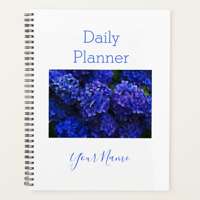Foto Daily Planner Blue Hydrangea - HAMbWG Planer (Vorderseite)