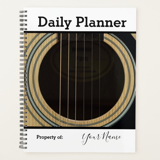 Foto Daily Planner Gitarrenthema HAMbWG Planer (Vorderseite)