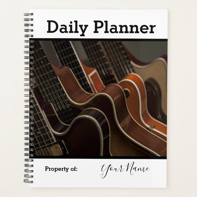 Foto Daily Planner Gitarrenthema HAMbWG Planer (Vorderseite)