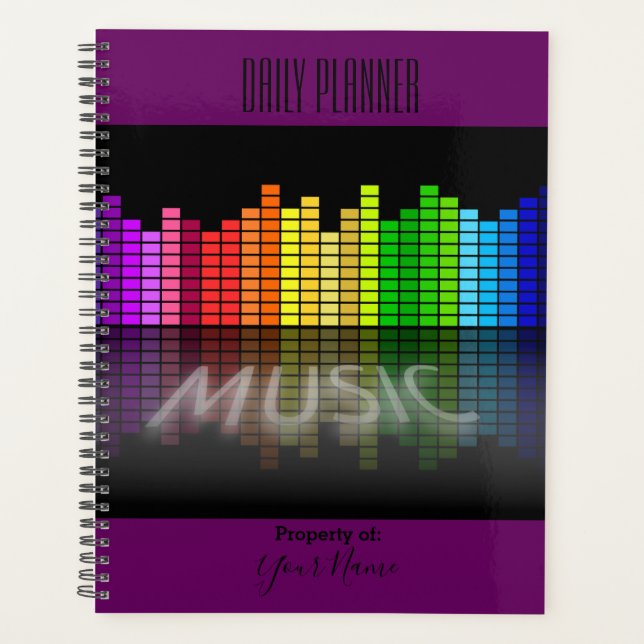 Foto Daily Planner Sound Bars Music Theme HAMbWG Planer (Vorderseite)