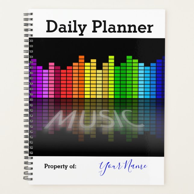 Foto Daily Planner Sound Bars Music Theme HAMbWG Planer (Vorderseite)