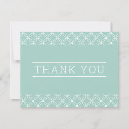 FOTO DANK IHNEN einfache, moderne Pastelminze Dankeskarte