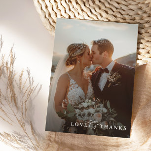 FOTO DANK IHNEN modern überlegen eleganten Ampersa Dankeskarte