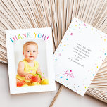 FOTO DANK IHNEN niedliche, farbenfrohe Regenbogens Dankeskarte<br><div class="desc">von kat massard >>> WWW.SIMPLYSWEETPAPERIE.COM << Send und extra besonderes DANK SIE Nachricht mit Stil und Pizzazz für Ihre Gäste! Personalisiert mit Ihren Details & Fotos, meine moderne DANK YOU NOTES werden sich durch die Vorführung Ihres Lieblings-Fotos von Ihrer Hochzeit zu einem besonderen Memento, das lange nach der Veranstaltung geschätzt...</div>