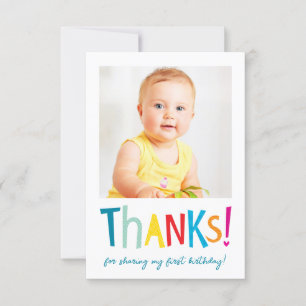 FOTO DANKE moderne lustige farbenfrohe Typografie