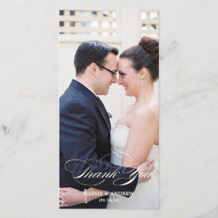 Foto danken Ihnen zu kardieren Dankeskarte