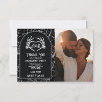 Foto Dankeschön für Hochzeit Skeleton Herz Hände