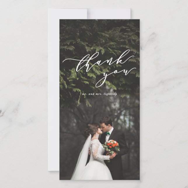 Foto Dankeschön Karte (Vorderseite)