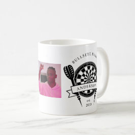 Foto Dart Player für Schwarzweiß-Individuelle Name Kaffeetasse