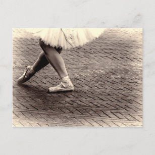 Foto der Ballett-Pantoffel Postkarte