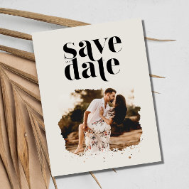 Foto der Beach Hochzeit in Urlaubsort Save the Dat Ankündigungspostkarte