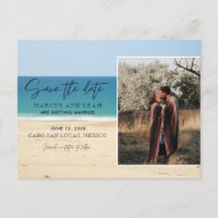 Foto der Beach Hochzeit in Urlaubsort Save the Dat