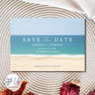 Foto der Beach Hochzeit in Urlaubsort Save the Dat Save The Date