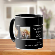 Foto der besten Vater-Familie schwarz