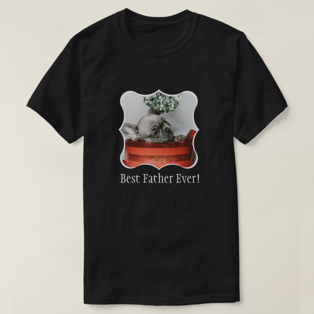 Foto der besten Vaterfamilie T-Shirt (Design vorne)