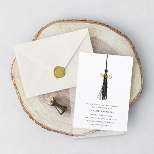 Foto der Black Tassel Graduation Party Einladung