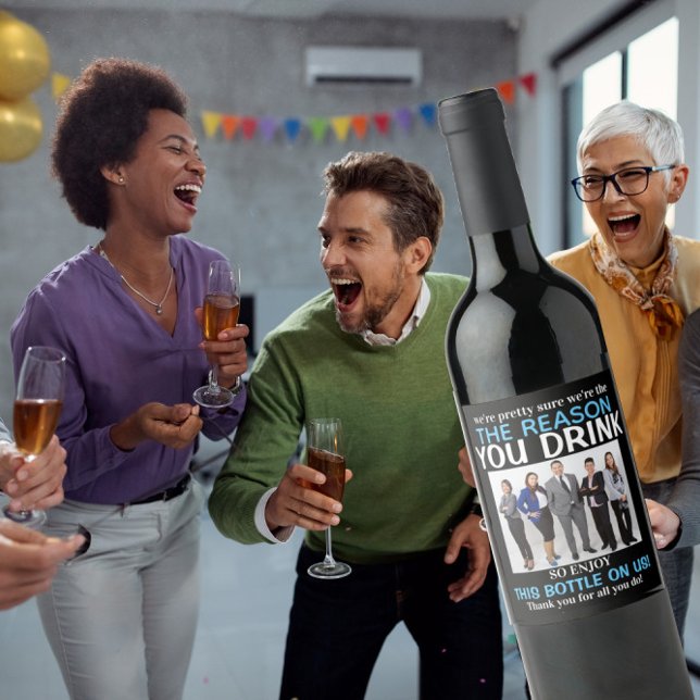 Foto der Bossaufwertung GRÜNDE FÜR IHRE TRINKEN Weinetikett (Von Creator hochgeladen)