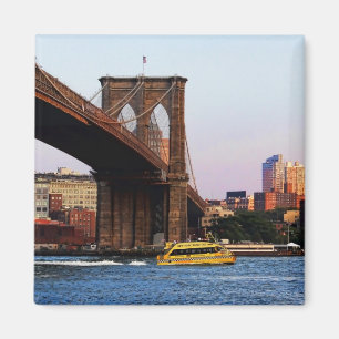Foto der Brooklyn Bridge in NYC Magnet