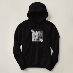 Foto der einzigartigen Niedlichen Weißen Hunde Pin Hoodie