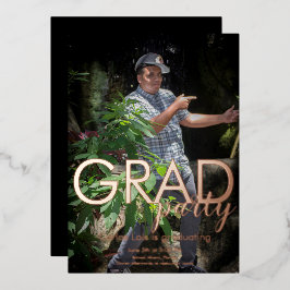 Foto der Elegant Graduation Party Folieneinladung