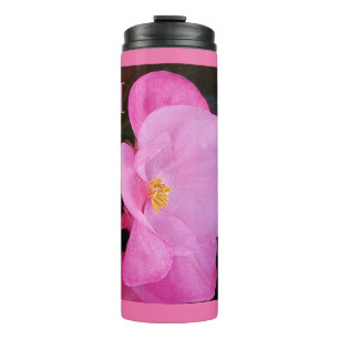 Foto der eleganten Hot-Pink-Blume Hinzufügen Thermosbecher