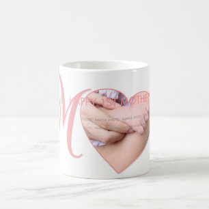 Foto der ersten Mütter New Mommy Pink Heart Kaffeetasse