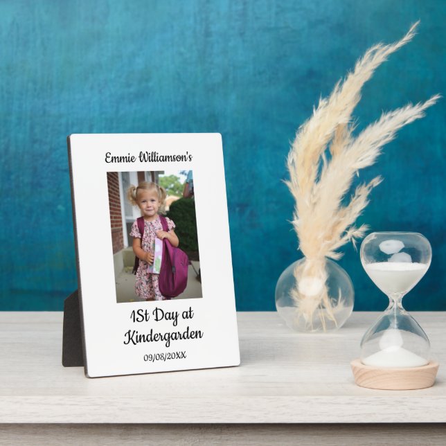 Foto der ersten Schule Moderne Drehbuch Kinder Fot Fotoplatte (Seite)