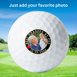 Foto der Familie Bester Opa nach Par Golfball