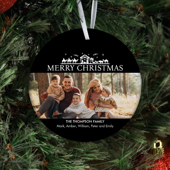 Foto der Familie Einfache Geburt Religiöse Weihnac Keramik Ornament (Von Creator hochgeladen)