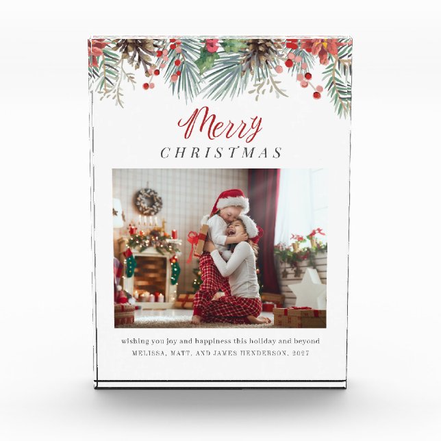 Foto der Familie Frohe Weihnachtsdarstellung (Vorderseite)