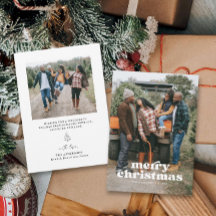 Foto der Familie Frohe Weihnachtskarte