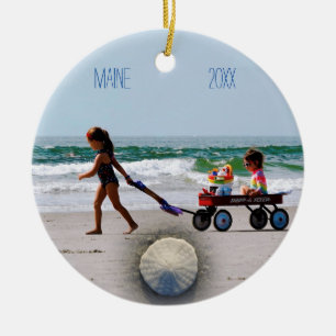 Foto der Familie Maine Keramik Ornament