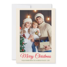 Foto der Familie Minimal Einfach Moderne Weihnacht