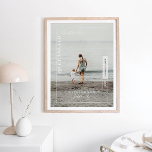 Foto der Familie Moderne Redaktion Reisepause Poster