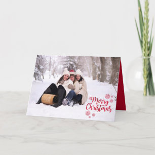 Foto der Familie, Weihnachtsbild Feiertagskarte