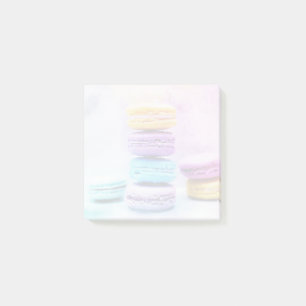 Foto der farbenfrohen, köstlichen Macarons Post-it Klebezettel