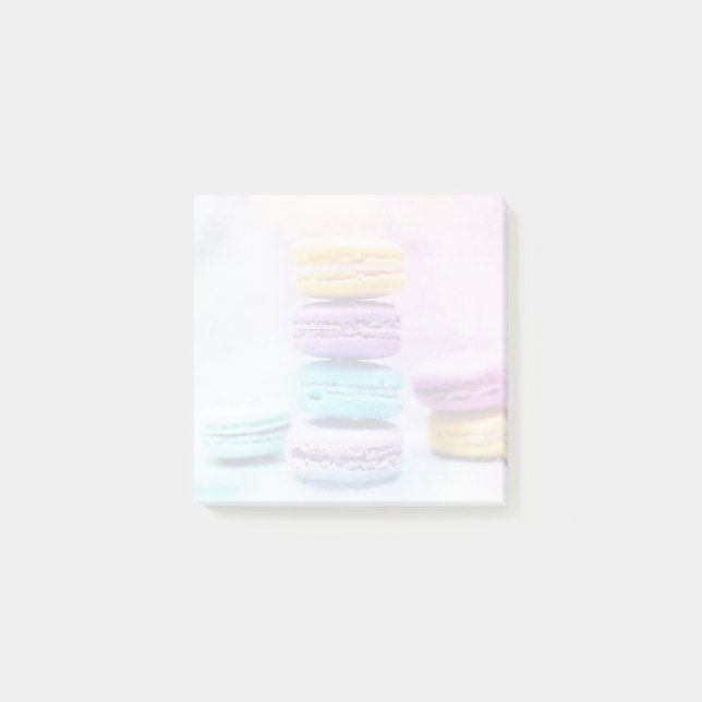 Foto der farbenfrohen, köstlichen Macarons Post-it Klebezettel (Vorderseite)