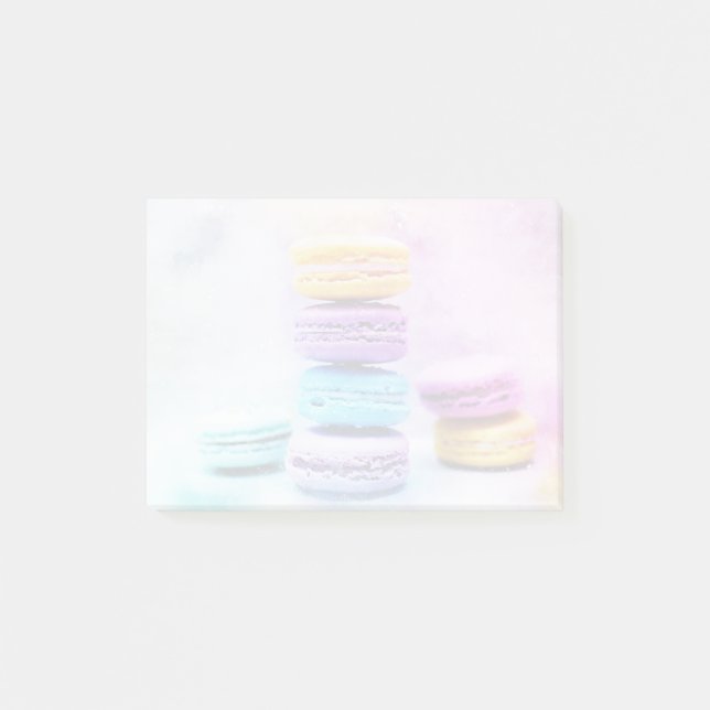 Foto der farbenfrohen, köstlichen Macarons Post-it Klebezettel (Vorderseite)