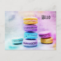 Foto der farbenfrohen, köstlichen Macarons