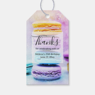 Foto der farbenfrohen, köstlichen Macarons Vielen  Geschenkanhänger