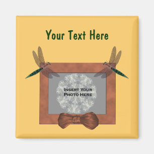 Foto der farbenfrohen Libellen Magnet