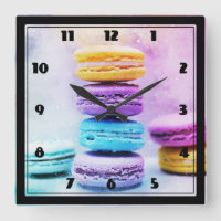 Foto der farbenfrohen Macarons