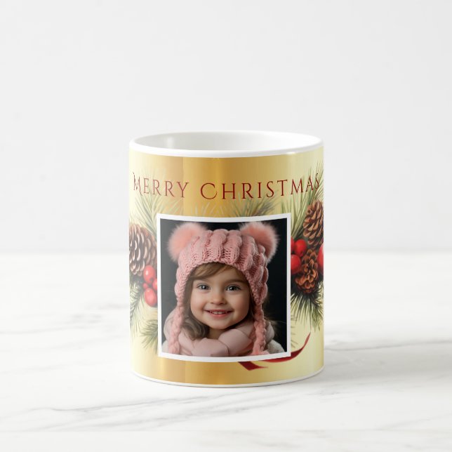 Foto der Filialen von Christmas Garland Pine Cone Kaffeetasse (Mittel)