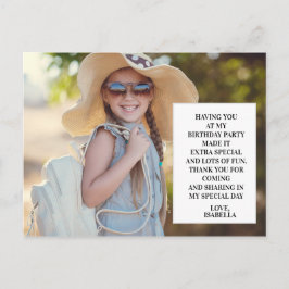 Foto der Geburtstagspartei des Kindes Postkarte