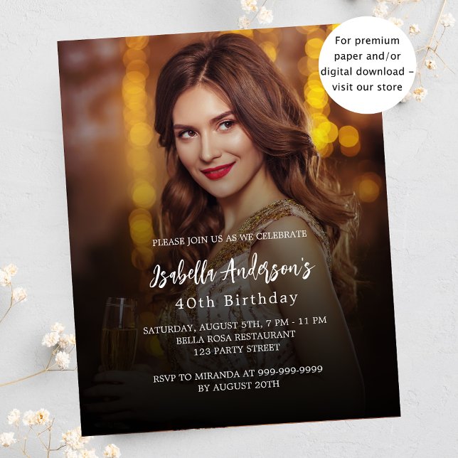 Foto der Geburtstagspartei - Einladung Flyer (Von Creator hochgeladen)