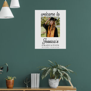 Foto der Graduierungspartei Willkommen Poster
