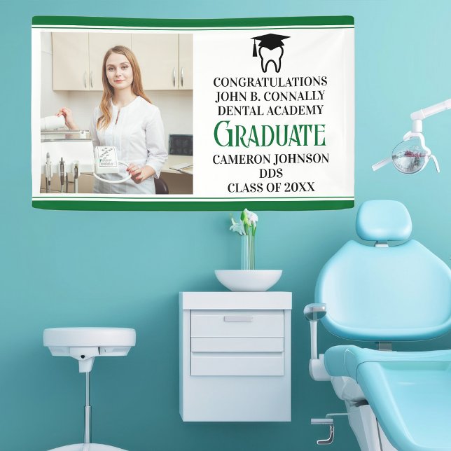 Foto der Green Dental School Graduation Party Banner (Von Creator hochgeladen)
